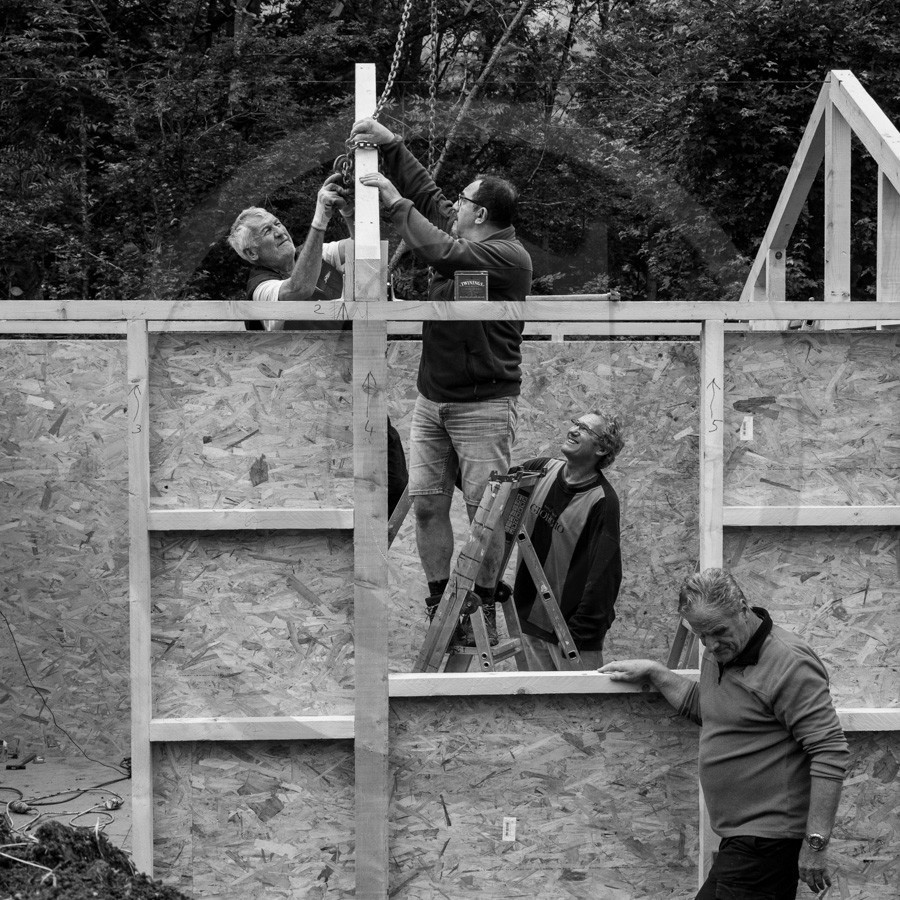 Installation de la cabane