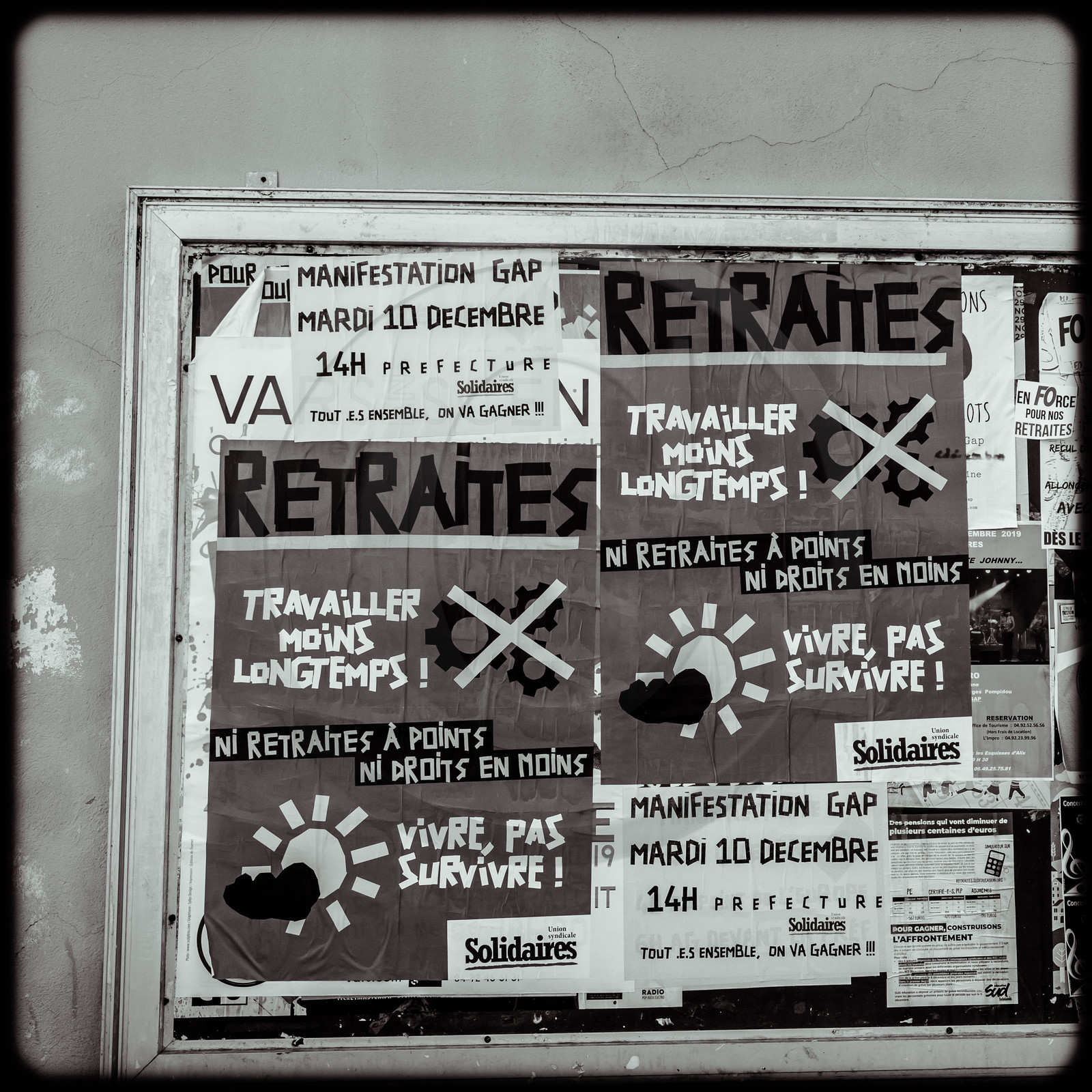 Manifestation à Gap le 10 décembre 2019.