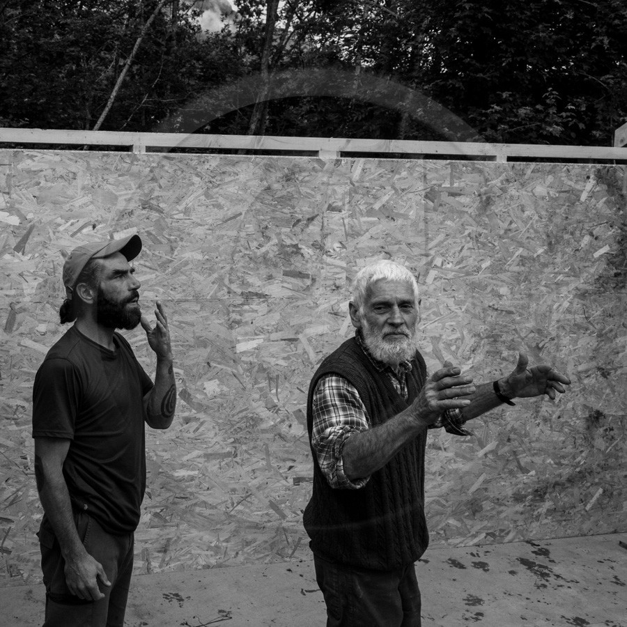 Installation de la cabane