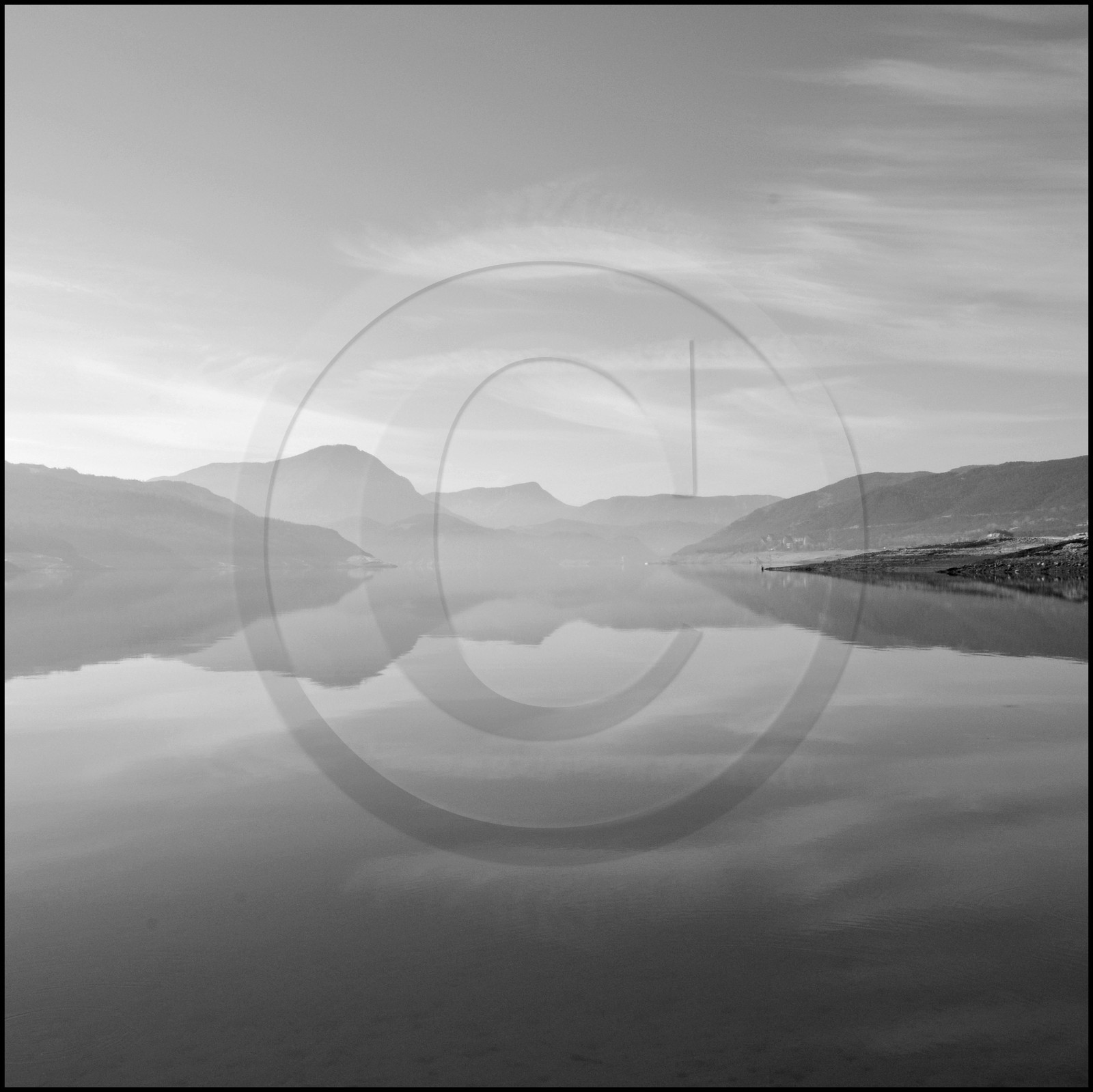 Serre-Ponçon, basses eaux