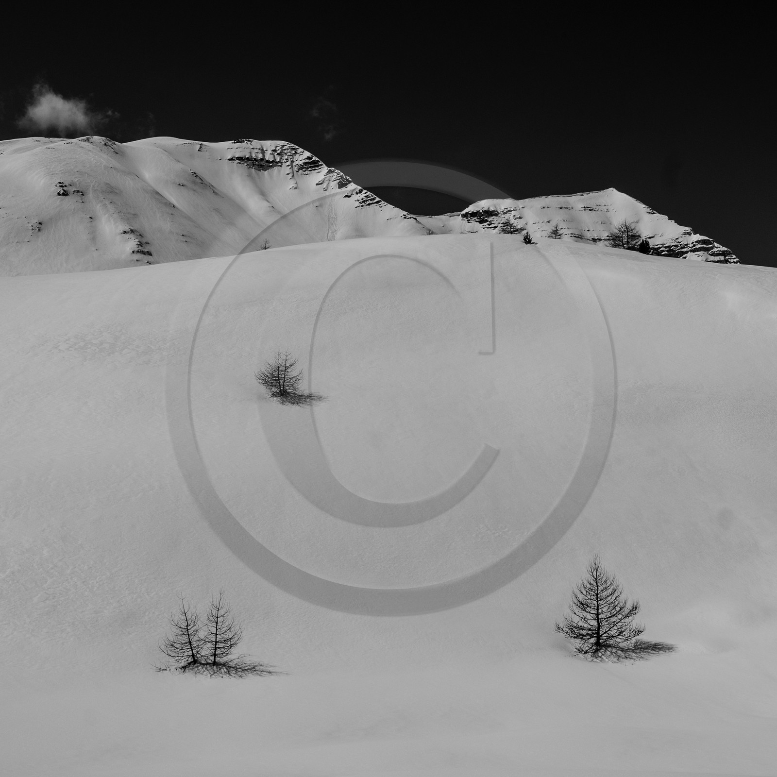 Neige au Col de Vars