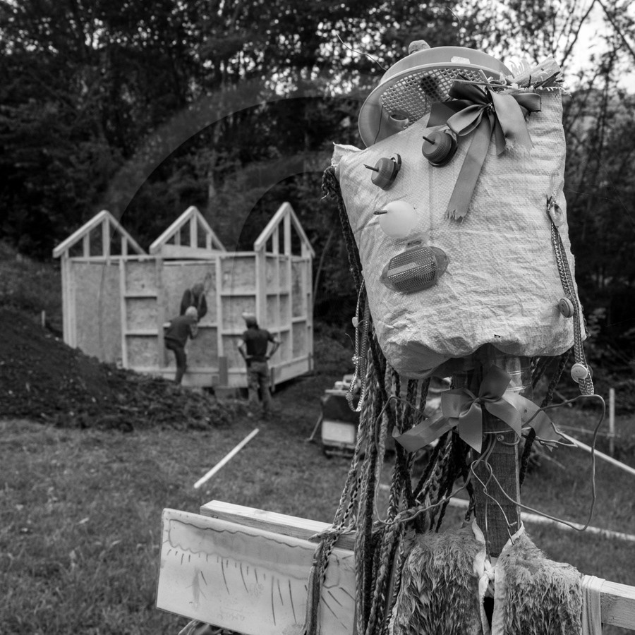 Installation de la cabane