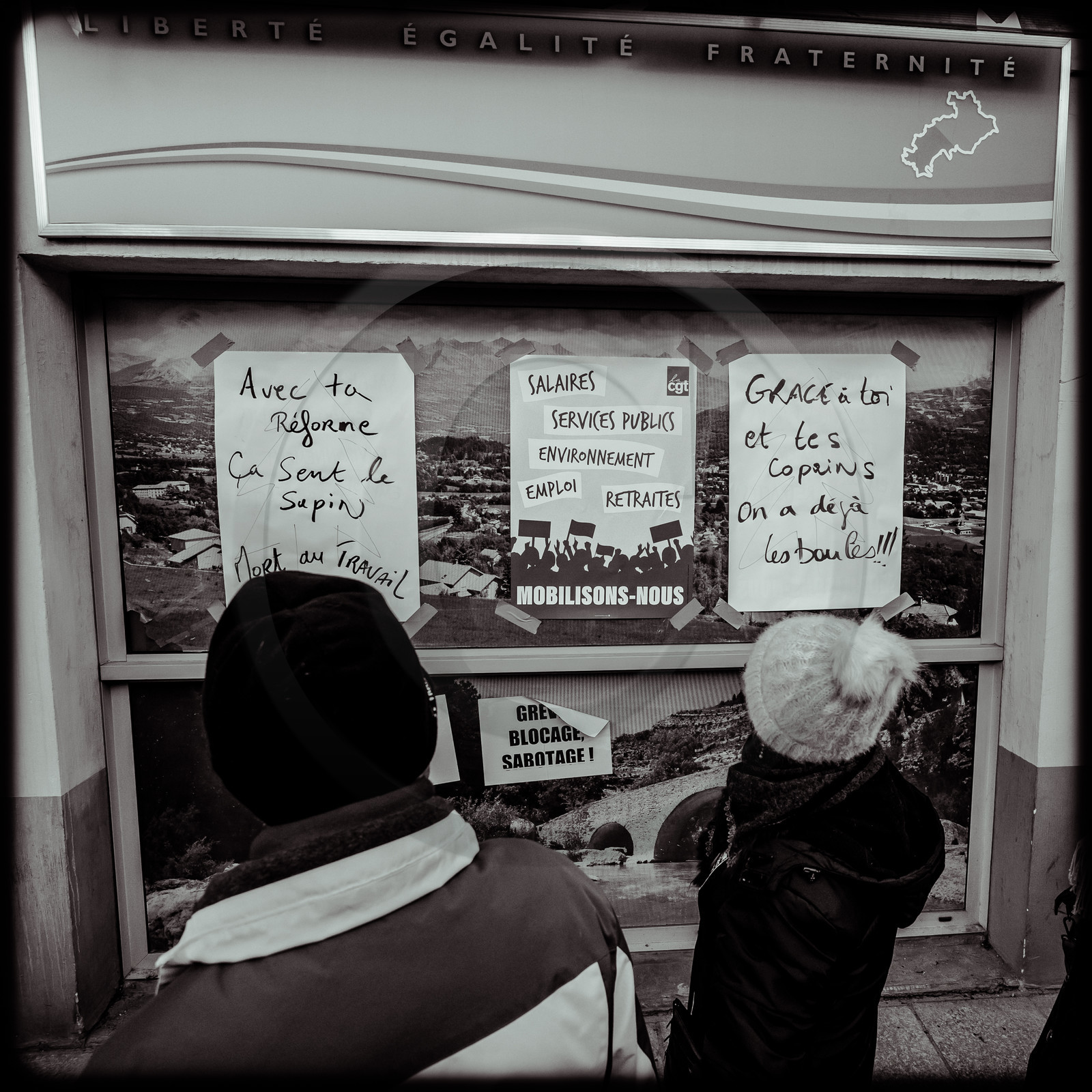 Manifestation à Gap le 10 décembre 2019.