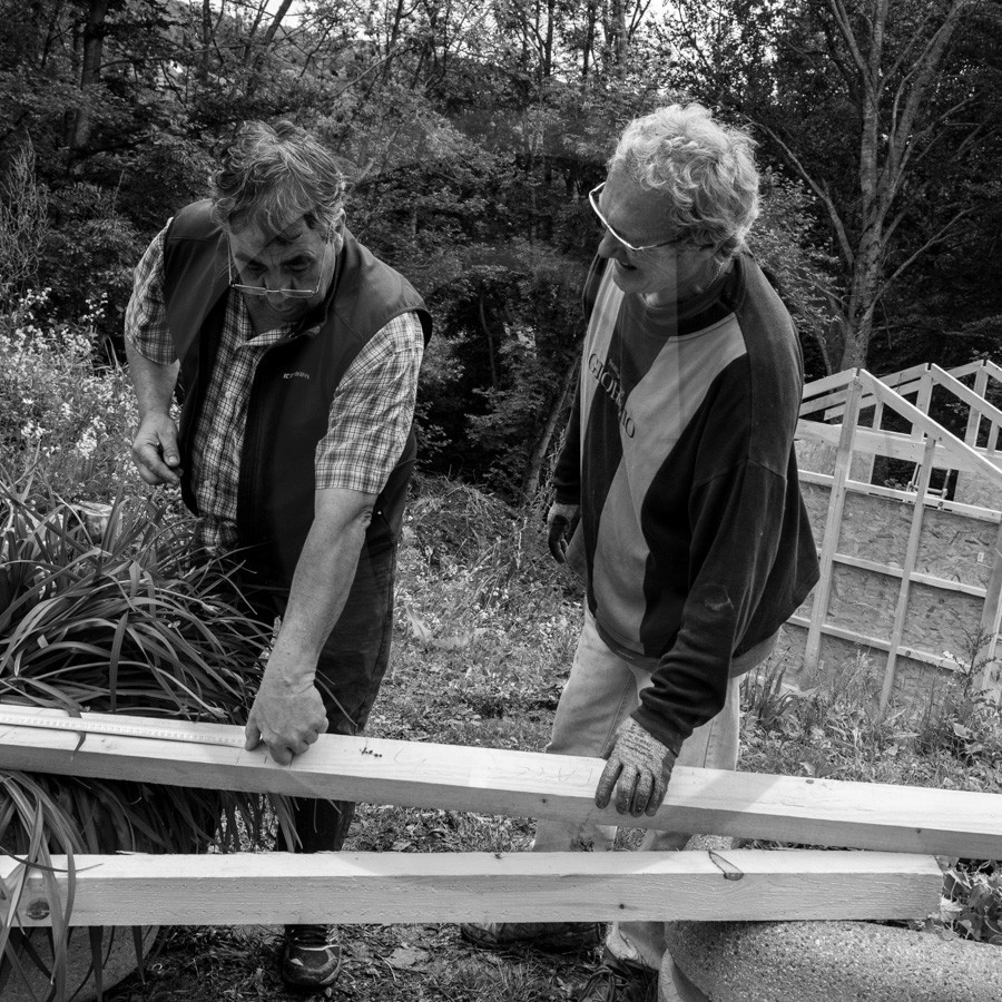 Installation de la cabane
