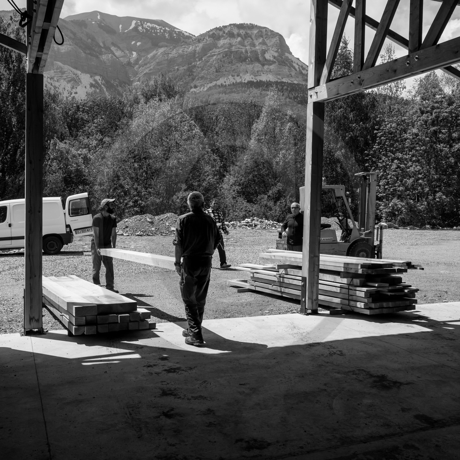 Construction d'une cabane