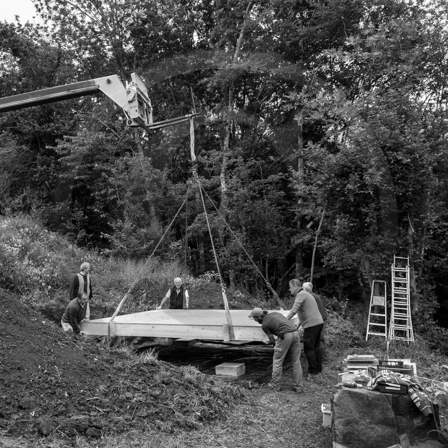 Installation de la cabane