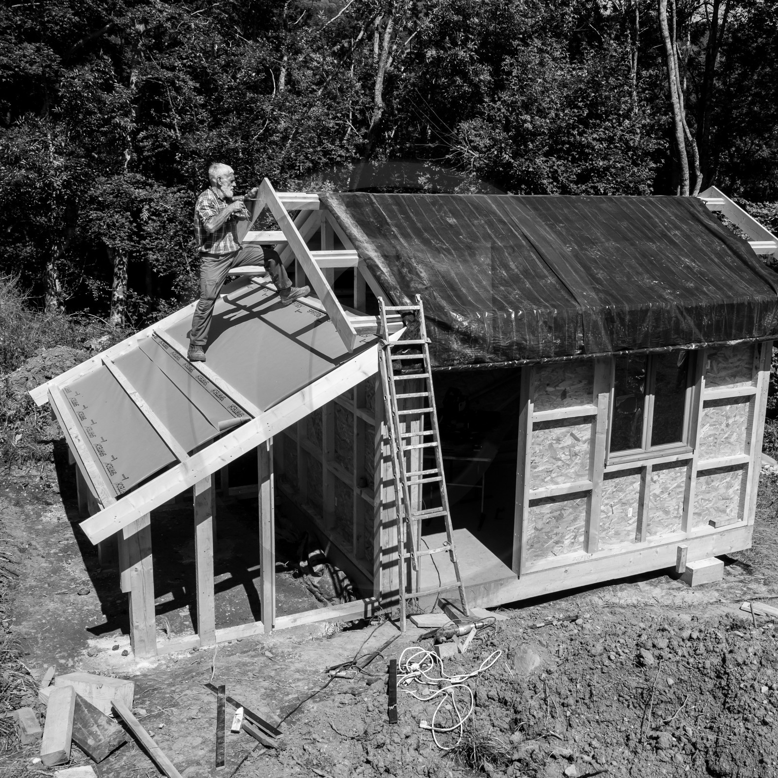 Construction d'une cabane
