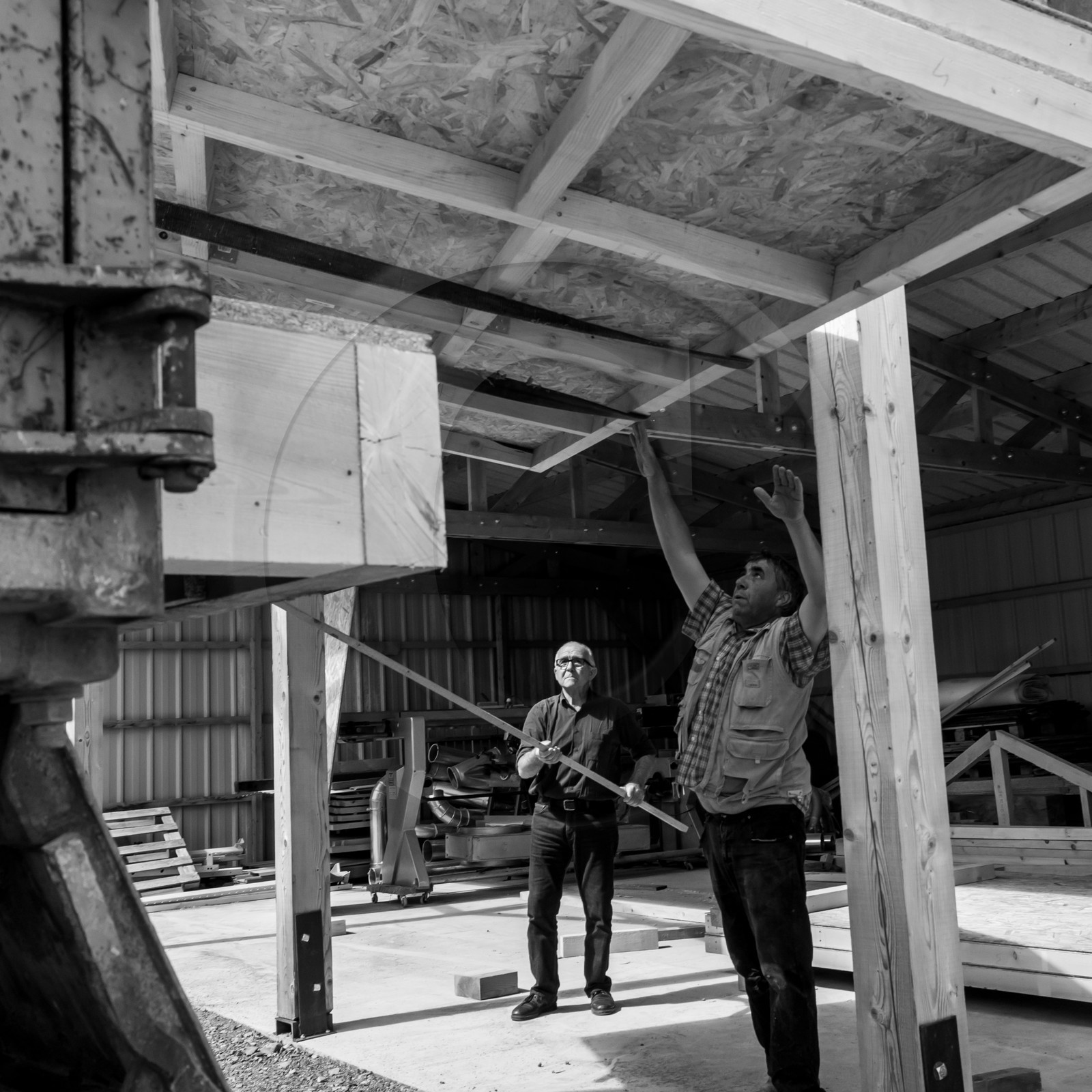 L'installation de la cabane