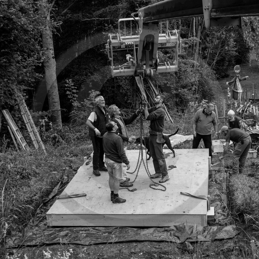 Installation de la cabane