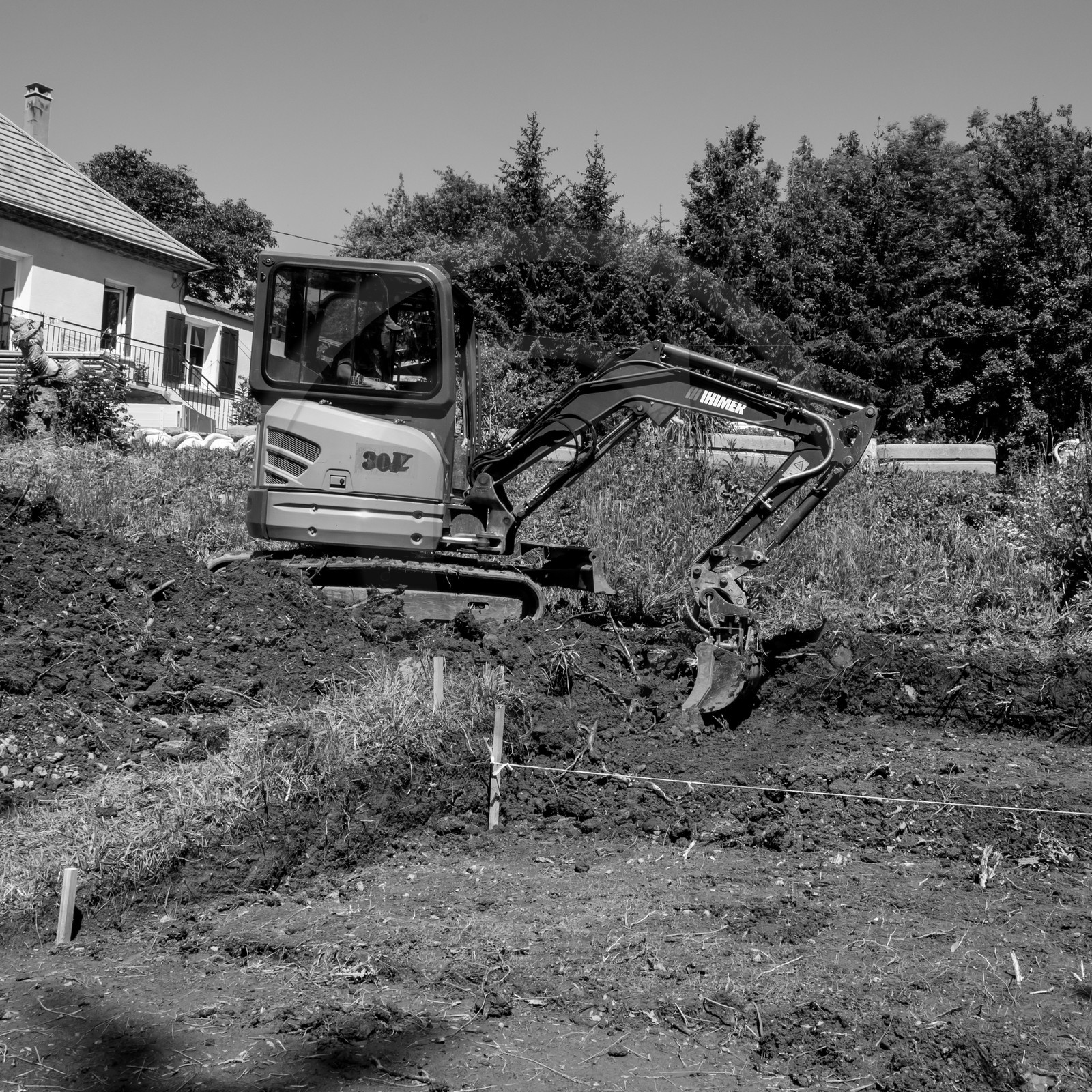 L'installation de la cabane