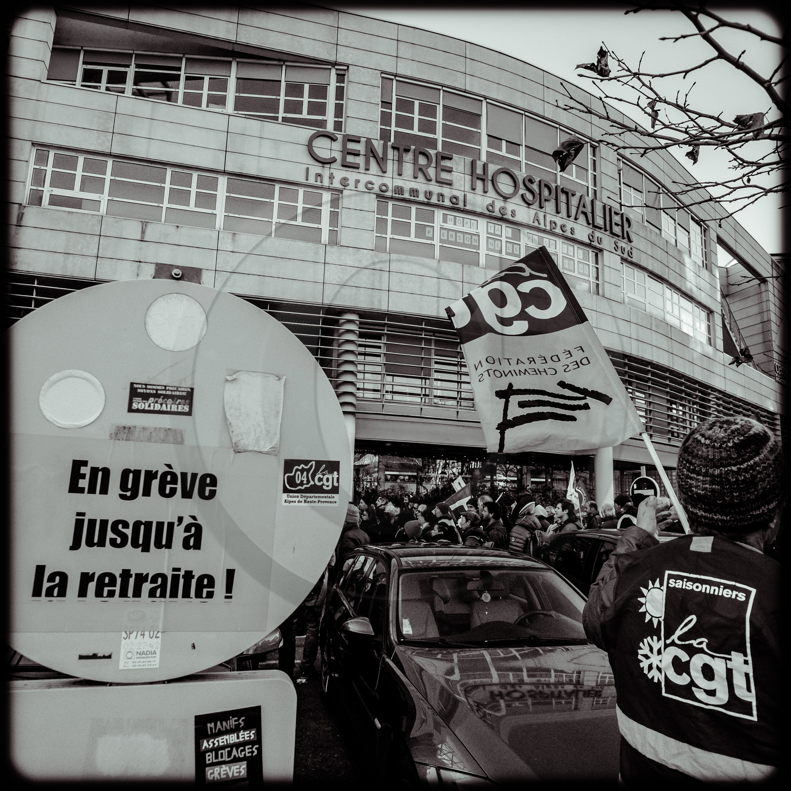 Manifestation à Gap le 10 décembre 2019.