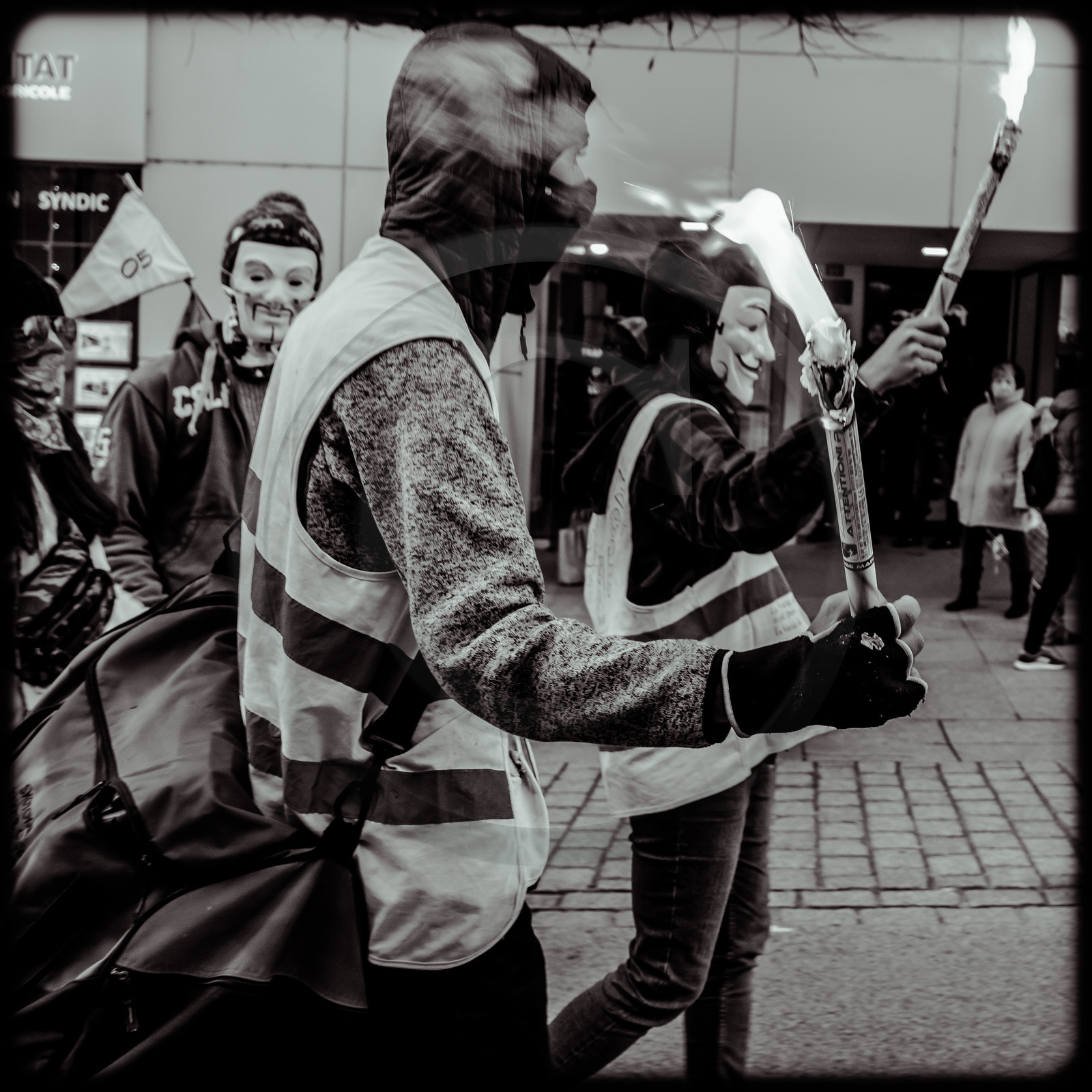Manifestation à Gap le 10 décembre 2019.
