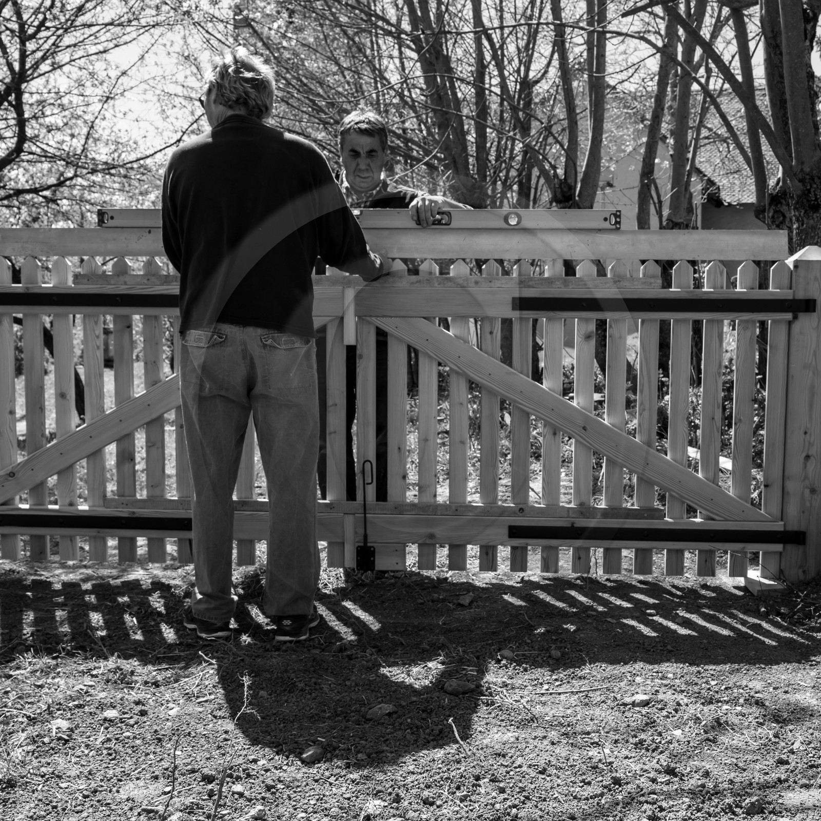 La pose du portail - 17 04 17