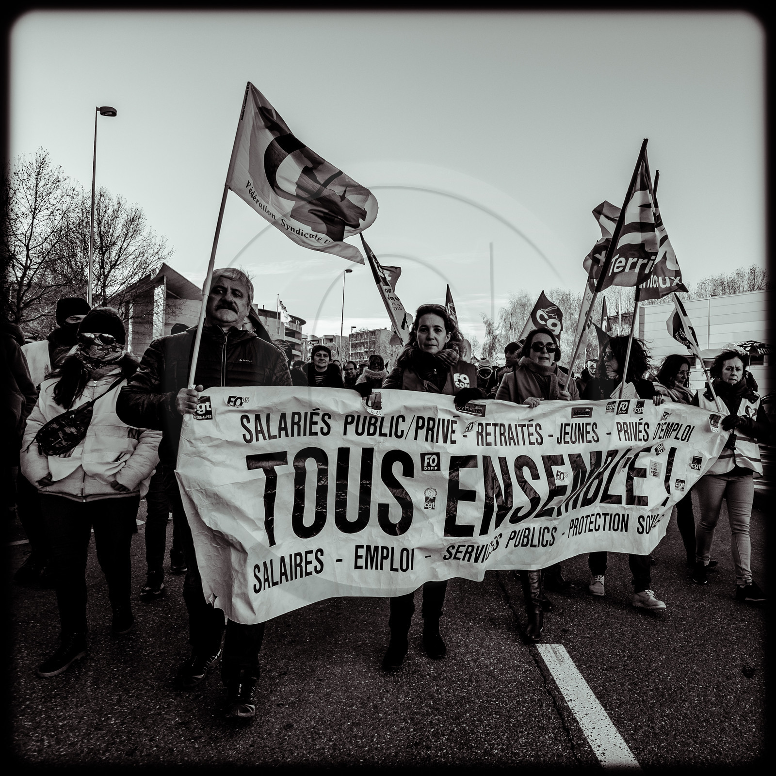 Manifestation à Gap le 10 décembre 2019.