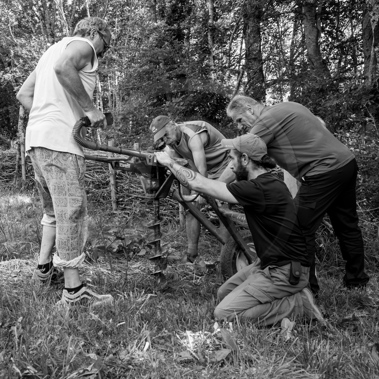 14 juin 2017 - Pose de la clôture